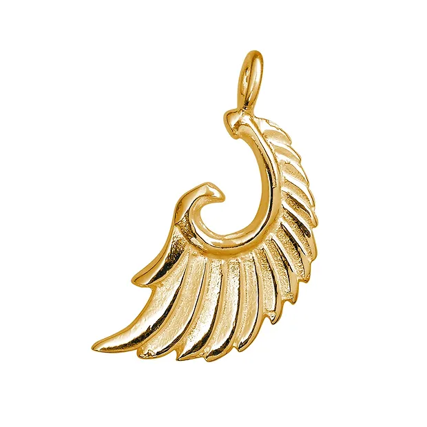 Wings "Aariel" 21mm, gold-plated silver (2 pcs./ PU) | Marco Schreier