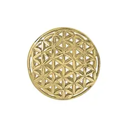 1909655031 Fiore della vita 21 mm, argento placcato oro (1 pz./ UC) | Marco Schreier