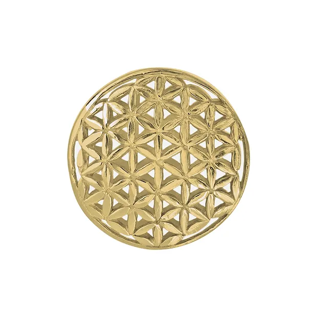 Fiore della vita 21 mm, argento placcato oro (1 pz./ UC) | Marco Schreier