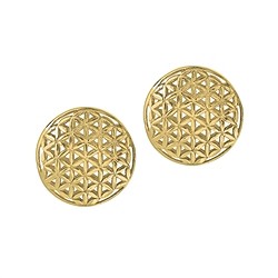 1909655041 Fleur de vie 16mm, argent doré (2 pcs/UC) | Marco Schreier