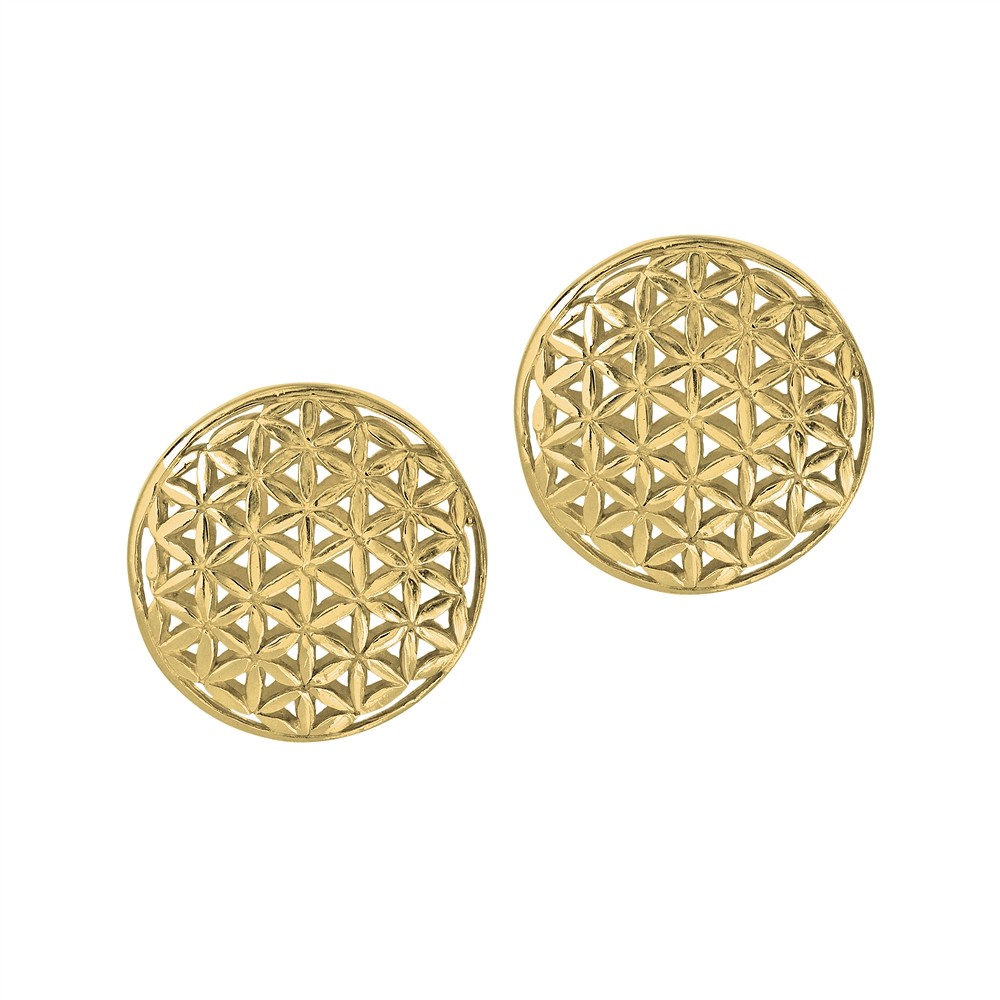 Fleur de vie 16mm, argent doré (2 pcs/UC) | Marco Schreier