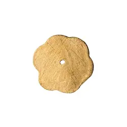 1909665062 Disco fiore 12 mm, argento placcato oro opaco (8 pz./ UC) | Marco Schreier