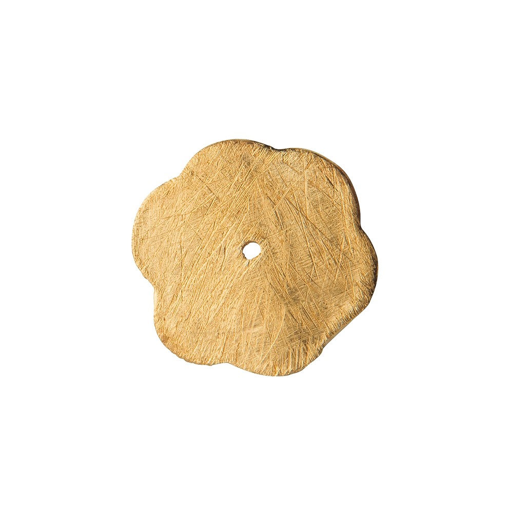 Blumenscheibe 12mm, Silber vergoldet matt (8 St./VE) | Marco Schreier