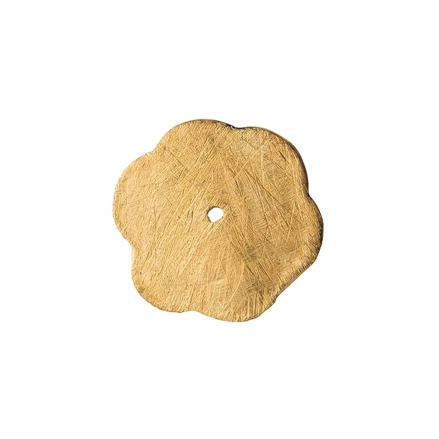 Flower disk 12mm, silver gold-plated matt (8 pcs./ PU) | Marco Schreier