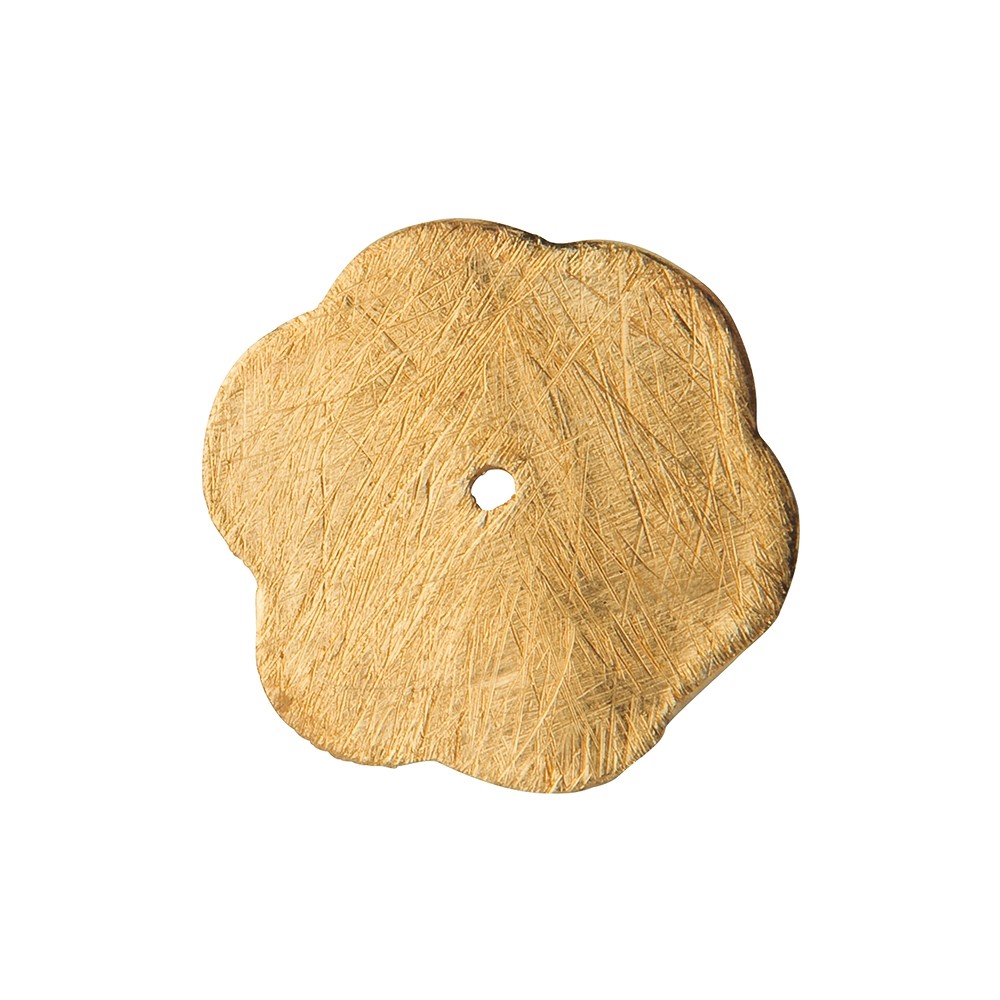 Rondelle de fleur 16mm, argent doré mat (5 pcs/UC) | Marco Schreier