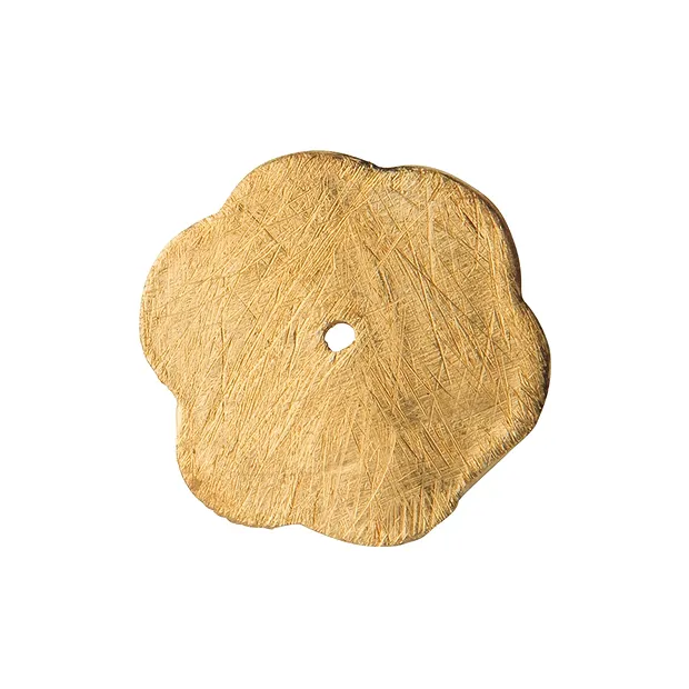 Flower disk 16mm, silver gold-plated matt (5 pcs./ PU) | Marco Schreier