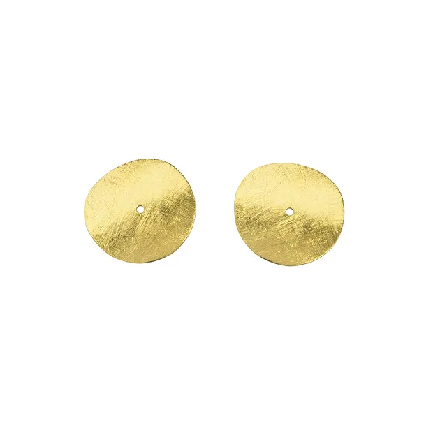 Disc bent 08mm, silver gold-plated matt (12 pcs./ PU) | Marco Schreier