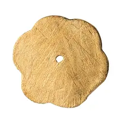 1909665092 Disco fiore 20 mm, argento placcato oro opaco (3 pz./ UC) | Marco Schreier