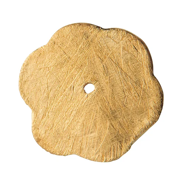 Flower disk 20mm, silver gold-plated matt (3 pcs./ PU) | Marco Schreier