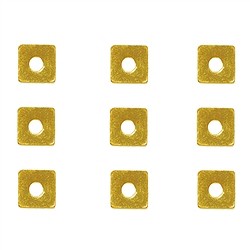 1909665211 Disk square 03 x 03mm, silver gold-plated (62 pcs./ PU) | Marco Schreier