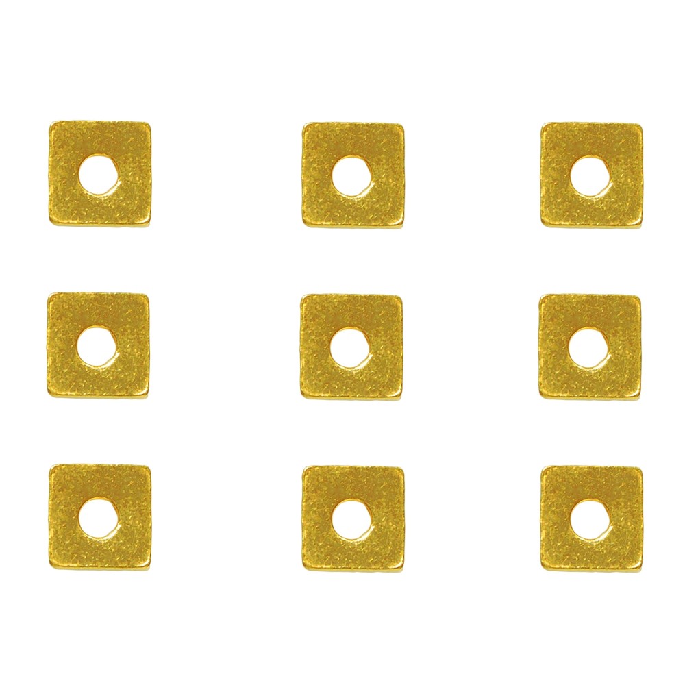 Disk square 03 x 03mm, silver gold-plated (62 pcs./ PU) | Marco Schreier