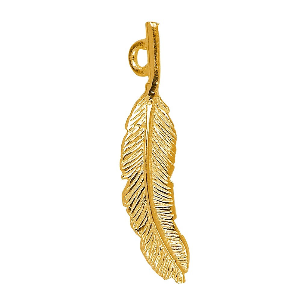 Feather eagle, gold-plated silver (4 PU) | wholesaler gems & healing stones