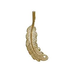 1909671021 Feder Eule 24mm, Silber vergoldet (4 St./VE) | Edelsteine, Heilsteine & Schmuck