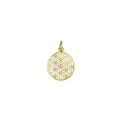 1909672131 Flower of Life pendant with eyelet and ring 10mm, gold-plated silver (4 pcs./ PU) | Marco Schreier