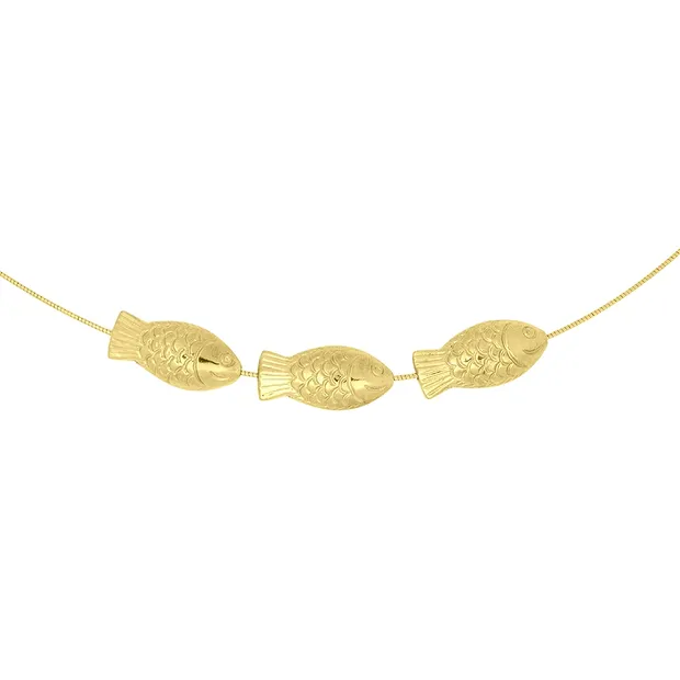 Pisces 23 x 14mm, gold-plated silver (1 pc./ PU) | Marco Schreier