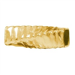 1909680084 Tubes square hammered twisted 04 x 08mm, silver gold-plated (24 pcs./ PU) | Marco Schreier