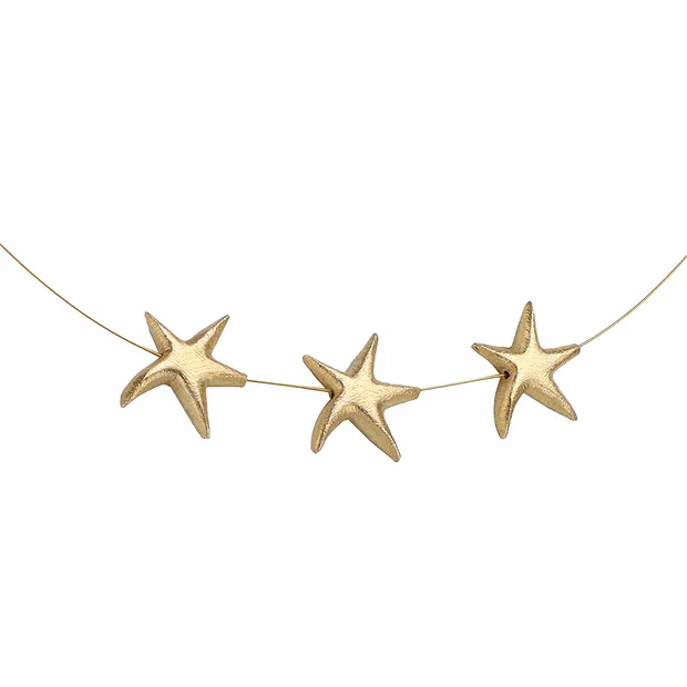 Estrella de mar 18 x 16 mm, plata dorada mate (2 uds./VE) | Marco Schreier