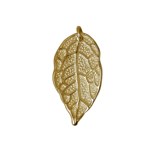 Rose petal with four eyelets 26mm, gold-plated silver ( 2 pcs./ PU) | Marco Schreier