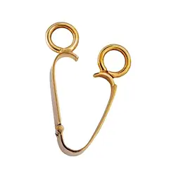 1909702401 Clip a cerniera per ciambella da 40 mm, argento placcato oro | Marco Schreier