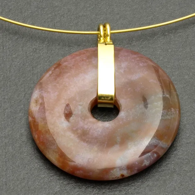 Scharnierclip Silber vergoldet, für 50mm Donut (groß) | Marco Schreier