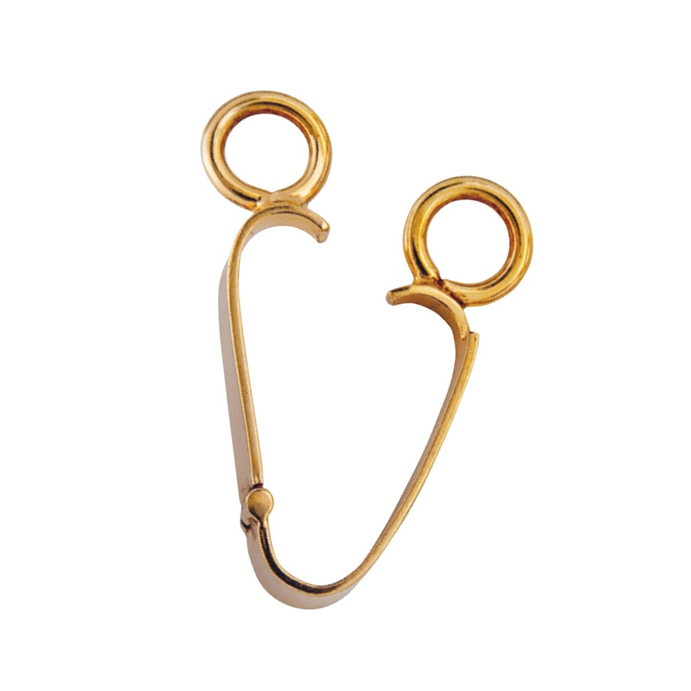 Clip a cerniera placcata oro argento, per ciambella da 50 mm (grande) | Marco Schreier