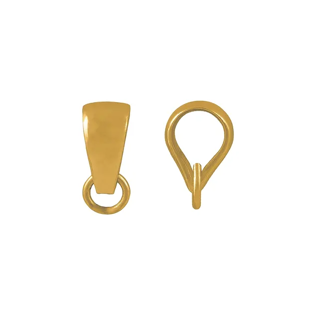 Loop with open jump ring 8mm, (5 pcs./ PU), gold-plated | Marco Schreier