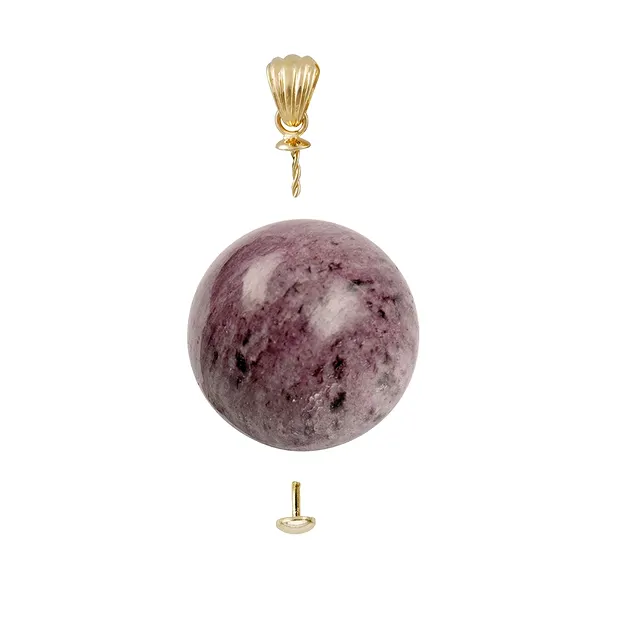 Anello con vite di fissaggio, 6 mm, (3 UC), placcato oro | Marco Schreier