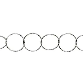 Meter chain, shiny cut round, silver rhodiniert, 07mm (1m/ PU) | Marco Schreier