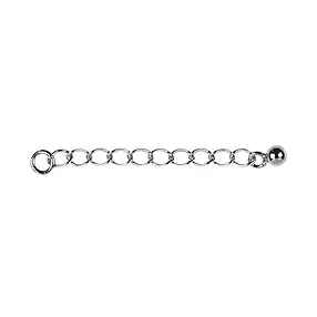 Extension chain 30mm x 2mm, silver rhodiniert (6 pcs./ PU) | Marco Schreier