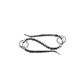 Haken Standard 12mm, Silber rhodiniert (4 St./VE) | Marco Schreier