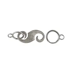1918208022 S-Haken "Markant" 22mm, Silber rhodiniert matt (1 St./VE) | Marco Schreier