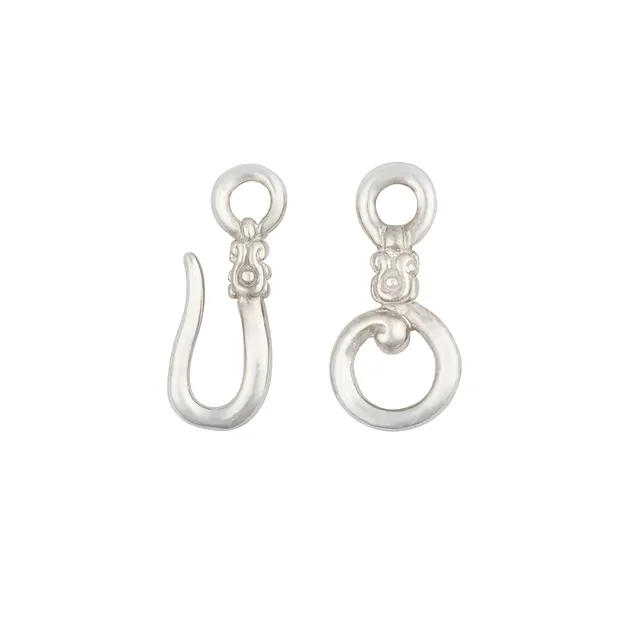 Haken "Baroque" 30mm, Silber rhodiniert (1 St./VE) | Marco Schreier