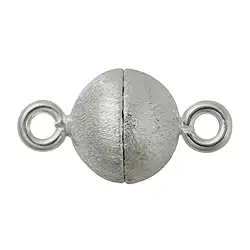 1918260022 Magnetschließe rund 10mm, Silber rhodiniert matt (1 St./VE) | Marco Schreier