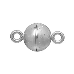 1918260047 Fermoir magnétique "ciel étoilé" rond 06mm, argent rhodié (1 pcs/UC) | Marco Schreier