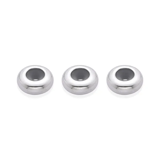 Bouton d'ajustage 7mm (trou 3,5mm), rhodié (3 pcs/UC) | Marco Schreier