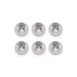 1918267101 Boule d'ajustage 4,0mm (trou 1,8mm), argent rhodié (3 pcs/UC) | Marco Schreier