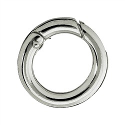 1918287051 Ringschließe 15mm, Silber rhodiniert, runde Schiene (1 St./VE) | Marco Schreier