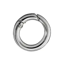 1918287061 Anello di chiusura 12 mm, argento rodiato, barra rotonda (1 pz./ UC) | Marco Schreier