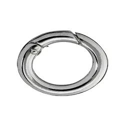 1918287081 Ringschließe 12 x 16mm, Silber rhodiniert, runde Schiene (1 St./VE) | Marco Schreier