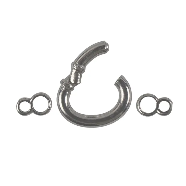 Cierre anillo oval 21mm, plata rodinada (1 ud./VE) | Marco Schreier