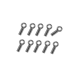 1918311011 Tubo a pressione con occhiello 4,5 mm, argento rodiato (28 pz./ UC) | Marco Schreier