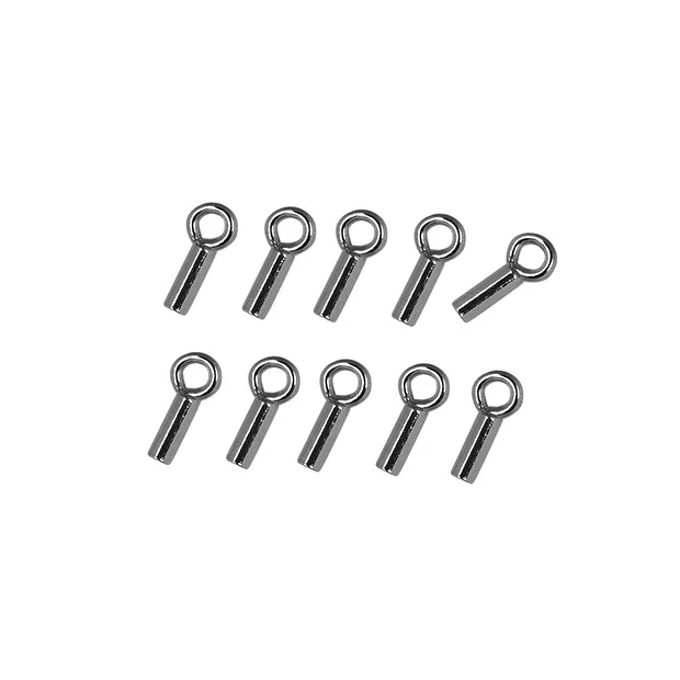 Tubes à écraser avec anneaux 4,5mm, argent rhodié (28 pcs/UV) | Marco Schreier