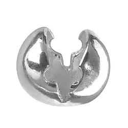 1918325041 Kaschierkugel zum Klappen 4mm, Silber rhodiniert (24 St./VE) | Marco Schreier