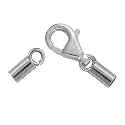 1918369151 Karabiner für 1,5mm-Bänder, Silber rhodiniert (3 St./VE) | Marco Schreier