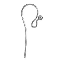 1918502251 Boucles d'oreillles avec crochet 25mm, argent (12 pcs / UC), rhodié | Marco Schreier