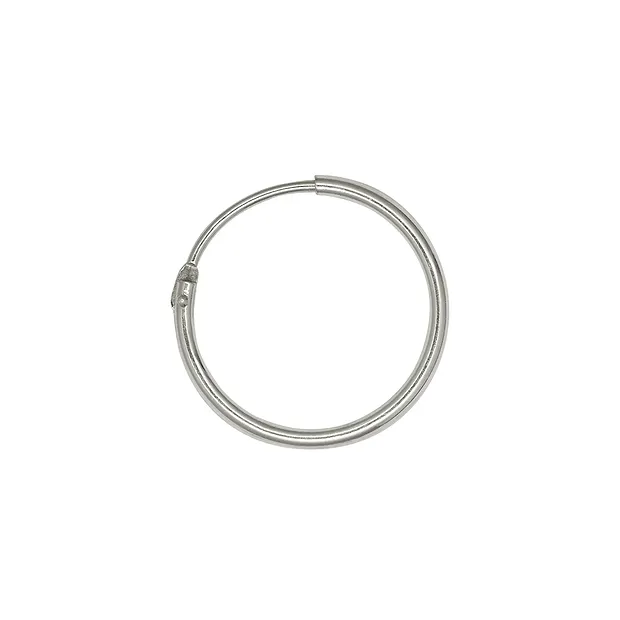 Creole 15mm, silver rhodiniert (6 pcs./ PU) | wholesaler gems & healing stones