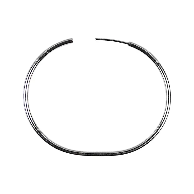 Creole 20mm, silver rhodiniert (4 pcs./ PU) | wholesaler gems & healing stones