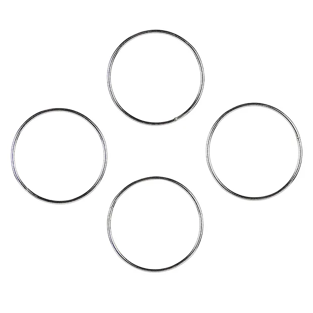 Criollas 20mm, plata rodinada (4 uds./VE) | Marco Schreier