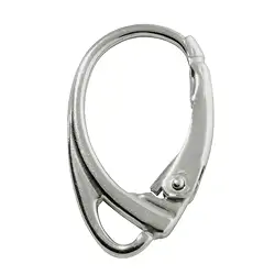 1918510051 Klappbrisur mit Öse 18mm, Silber rhodiniert (6 St./VE) | Marco Schreier