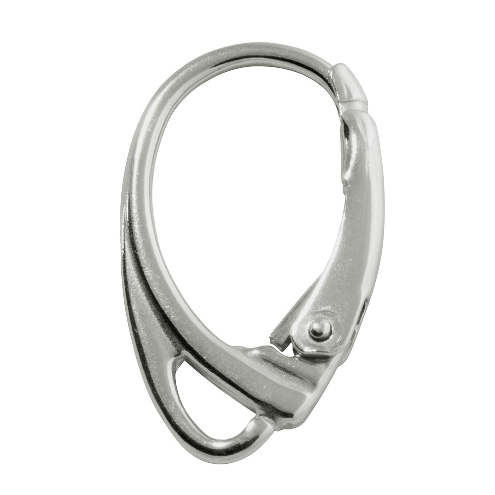 Punte pieghevoli con occhiello 18 mm, argento rodiato (6 pz./ UC) | Marco Schreier